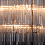 Люстра круглая с прозрачными стеклянными трубками Nembus варинант исполнения - 4 | Loft Concept в Рязани