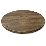 Стол журнальный c коричневой круглой столешницей на трех металлических ножках Charm Coffee Table варинант исполнения - 2 | Loft Concept в Рязани