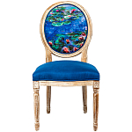 Стул из натурального бука с цветочным принтом Impressionism in Art варинант исполнения - 1 | Loft Concept в Рязани
