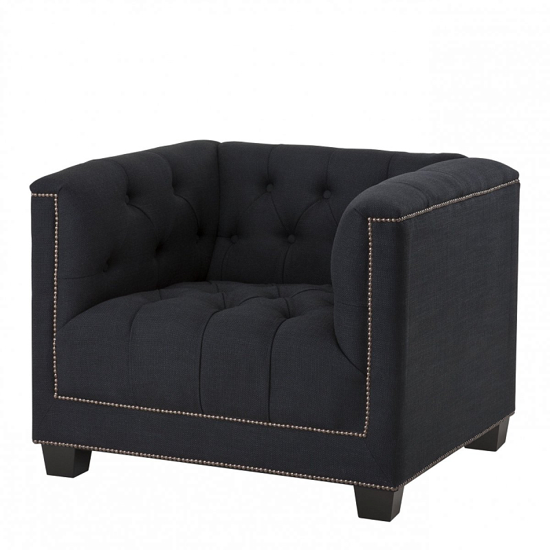Кресло Eichholtz Chair Paolo Black Черный Кресло Eichholtz Chair Paolo Black Черный в Рязани | Loft Concept