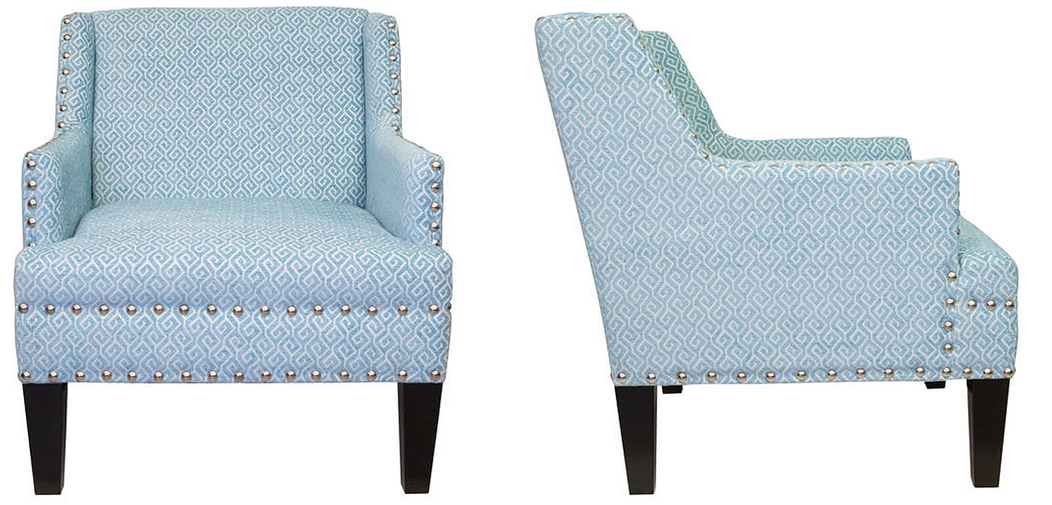 Кресло Fabio Armchair Velour blue Кресло Fabio Armchair Velour blue - Loft-Concept в Рязани