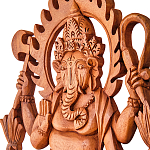 Панно из дерева Ганеша Panel With Animals варинант исполнения - 2 | Loft Concept в Рязани