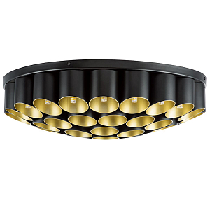 Потолочный светильник Garbi Black Pipe Organ Ceiling Lamp 40