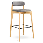 Барный стул из массива ясеня Elegant Ash Shape варинант исполнения - 2 | Loft Concept в Рязани