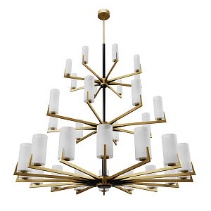 Большая люстра из латуни Brass Candle 