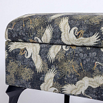 Банкетка с принтом из журавлей Crane варинант исполнения - 3 | Loft Concept в Рязани