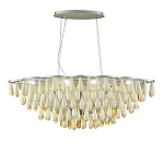 Люстра с подвесками в форме капель на серебристом каркасе Raindrop варинант исполнения - 1 | Loft Concept в Рязани