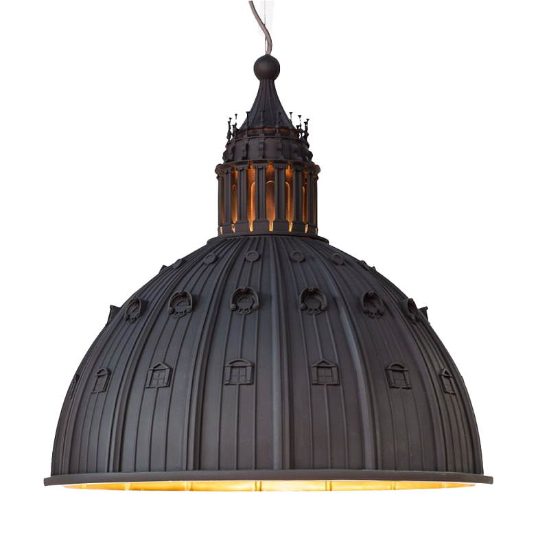 Подвесной светильник Seletti Cupolone Grey 70 Черный в Рязани | Loft Concept 