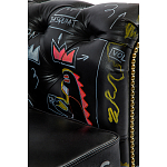 Кресло "Баския и Уорхол" Basquiat Warhol graffiti chair натуральная кожа варинант исполнения - 6 | Loft Concept в Рязани