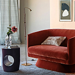 Приставной столик черного цвета AMORPHOUS варинант исполнения - 5 | Loft Concept в Рязани