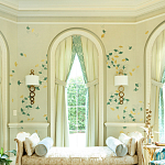 Обои ручная роспись Gingko Colourway SC-237 on grey painted Xuan paper варинант исполнения - 1 | Loft Concept в Рязани