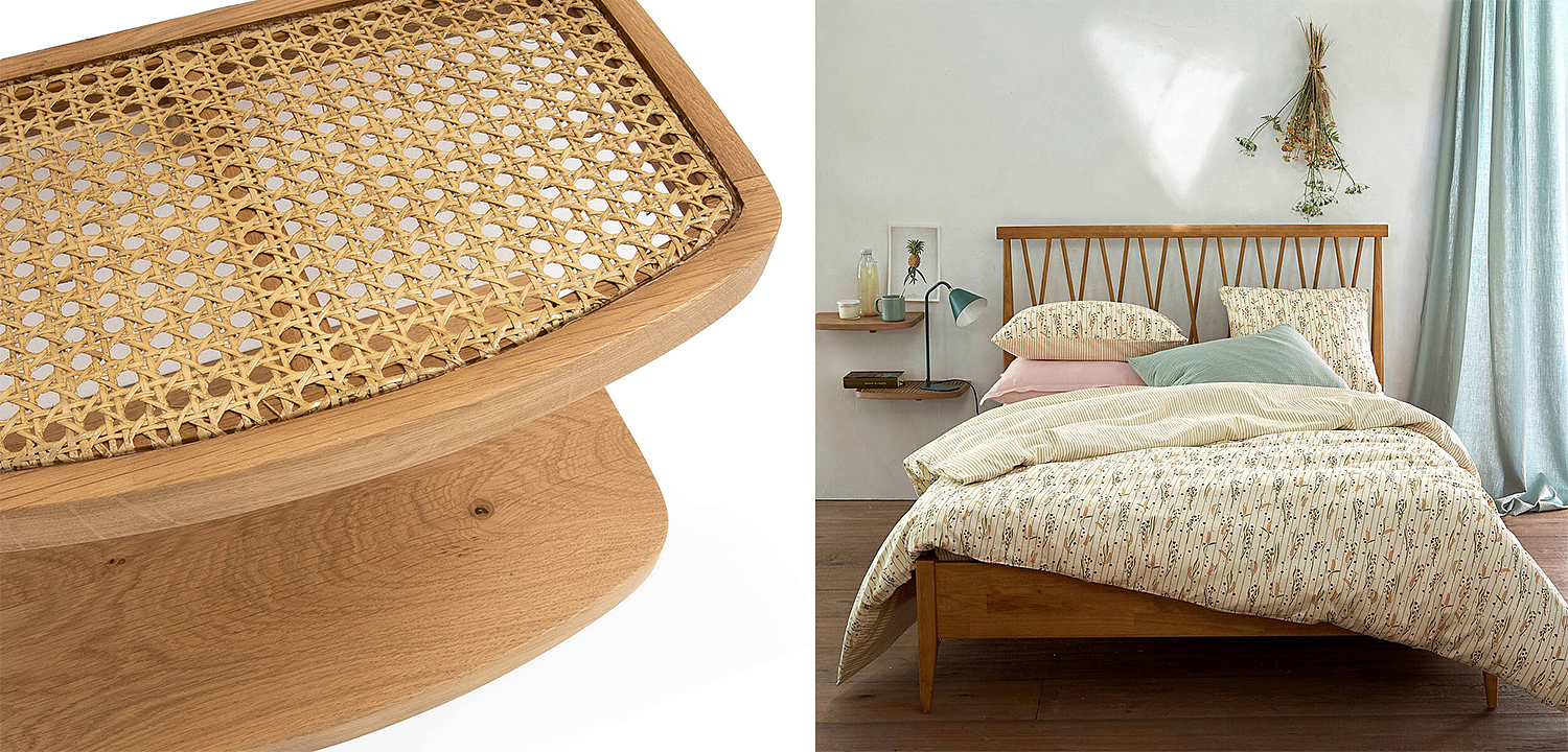 Комплект из 2-х полок Morten Wicker 42 Комплект из 2-х полок Morten Wicker 42 - Loft-Concept в Рязани
