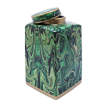 Ваза с малахитовым узором MALACHITE варинант исполнения - 3 | Loft Concept в Рязани