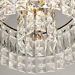 Потолочный светильник круглый с прозрачными подвесками Lunet варинант исполнения - 7 | Loft Concept в Рязани