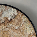 Бра с каменным диском в металлической раме Sandstone Painting варинант исполнения - 4 | Loft Concept в Рязани