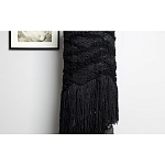 Напольная лампа черная с текстильными элементами "ЯРВИ" варинант исполнения - 4 | Loft Concept в Рязани