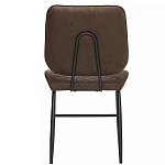 Стул с темно-коричневой обивкой из экокожи Benderson варинант исполнения - 4 | Loft Concept в Рязани