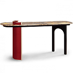 Консоль с овальной столешницей со светодиодной подсветкой Ruby варинант исполнения - 2 | Loft Concept в Рязани