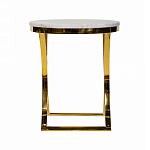 Кофейный столик на подстолье золотого цвета Noelle варинант исполнения - 3 | Loft Concept в Рязани