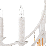 Люстра белая фактурная с подвесками из ракушек Study of Grace варинант исполнения - 1 | Loft Concept в Рязани