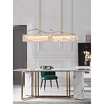 Люстра прямоугольная из фактурного стекла Chandelier Beam варинант исполнения - 3 | Loft Concept в Рязани