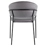 Стул в велюре серого цвета Horizon варинант исполнения - 4 | Loft Concept в Рязани