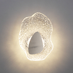 Бра с рельефным волнообразным стеклянным плафоном и вставкой из мрамора Liquid Stone варинант исполнения - 8 | Loft Concept в Рязани