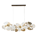 Люстра с белыми и золотистыми цветами G9 Dahlia Flowers Lamp варинант исполнения - 2 | Loft Concept в Рязани