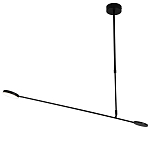 Потолочный светильник светодиодный черный металл Bendik  варинант исполнения - 1 | Loft Concept в Рязани