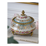 Шкатулка фарфоровая с цветочной росписью Eden Garden варинант исполнения - 5 | Loft Concept в Рязани