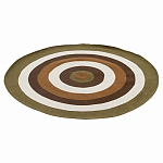 Ковер круглый из хлопка с контрастным узором Bullseye 150 варинант исполнения - 1 | Loft Concept в Рязани