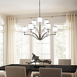 Люстра с белыми стеклянными плафонами в форме цилиндра Feiss варинант исполнения - 7 | Loft Concept в Рязани