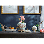 Шкатулка голубого цвета с цветочными орнаментами Blue Garden варинант исполнения - 5 | Loft Concept в Рязани