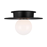 Потолочный светильник с шарообразным плафоном из белого матового стекла Generation Lighting варинант исполнения - 1 | Loft Concept в Рязани