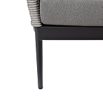 Диван двухместный уличный темно-серый Street Bliss варинант исполнения - 4 | Loft Concept в Рязани