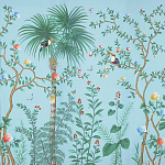 Обои ручная роспись Amazonia Duck Egg варинант исполнения - 1 | Loft Concept в Рязани
