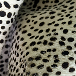 Мебельная ткань Искусственный мех  белый леопард 90 см T5-3 варинант исполнения - 4 | Loft Concept в Рязани