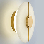 Бра с плафоном из камня в форме диска Buccio Stone Disk Wall Lamp варинант исполнения - 4 | Loft Concept в Рязани