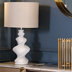 Настольная лампа с кремовым абажуром на спиралевидном основании Spun варинант исполнения - 1 | Loft Concept в Рязани