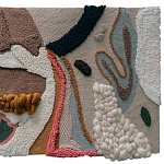 Тканый вручную текстильный гобелен Orchid варинант исполнения - 1 | Loft Concept в Рязани