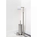 Держатель для туалетной бумаги с ершиком Chrome Bathroom Accessory варинант исполнения - 5 | Loft Concept в Рязани