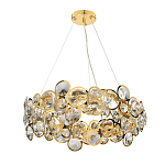 Люстра подвесная из золотых колец 57 см Golden Circles варинант исполнения - 2 | Loft Concept в Рязани