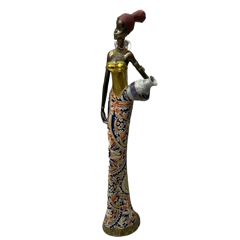 Фигурка негритянка с кувшином Girl with a vessel Мульти Фигурка негритянка с кувшином Girl with a vessel Мульти в Рязани | Loft Concept