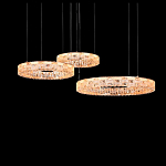 Люстра из 3-х колец с текстурной огранкой Reflection of Reality варинант исполнения - 1 | Loft Concept в Рязани