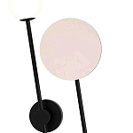 Бра с шарообразным плафоном и зеркальным круглым элементом Lunar Echo варинант исполнения - 1 | Loft Concept в Рязани