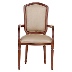 Стул с подлокотниками из натурального бука бежевый Solid Luxury варинант исполнения - 1 | Loft Concept в Рязани