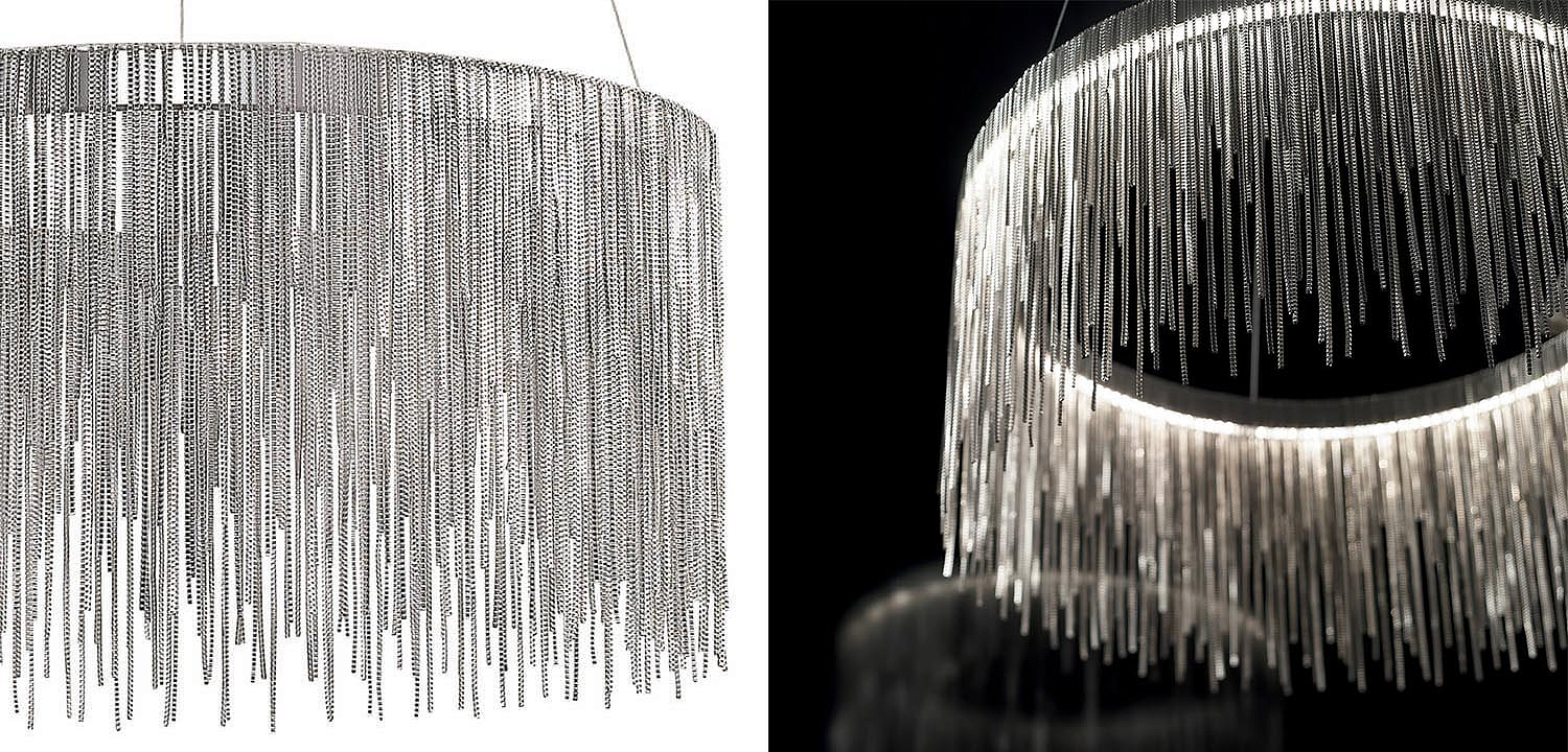 Люстра Atlantis Chain Chandelier Round Chrome Люстра Atlantis Chain Chandelier Round Chrome - Loft-Concept в Рязани