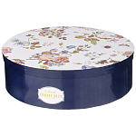 Чайный набор из фарфора темно-синий с рисунком цветов на 6 персон 12 предметов 280 мл Garden Whisper Porcelain Set  варинант исполнения - 6 | Loft Concept в Рязани