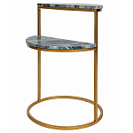 Кофейный столик с подстольем из металла Halves варинант исполнения - 1 | Loft Concept в Рязани