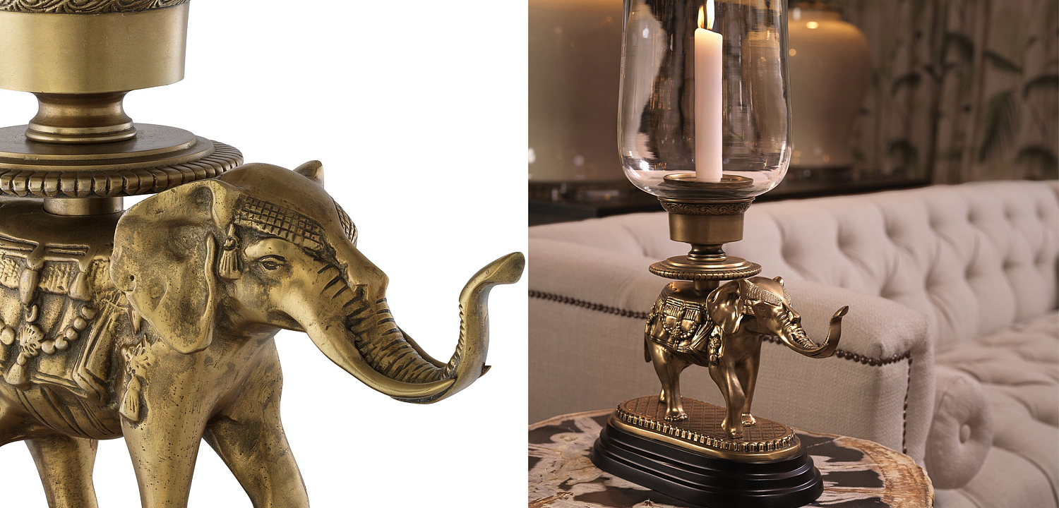 Подсвечник Eichholtz Hurricane Elephant Подсвечник Eichholtz Hurricane Elephant - Loft-Concept в Рязани